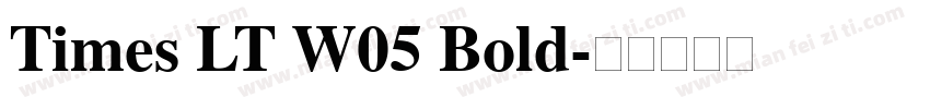 Times LT W05 Bold字体转换